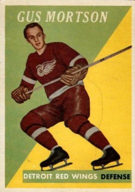 1958 Topps Gus Mortson #38 Hockey Card