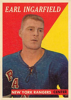 1958 Topps Earl Ingarfield #18 Hockey Card
