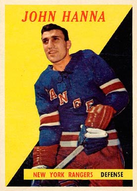 1958 Topps John Hanna #7 Hockey Card
