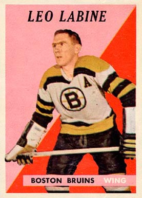 1958 Topps Leo Labine #4 Hockey Card