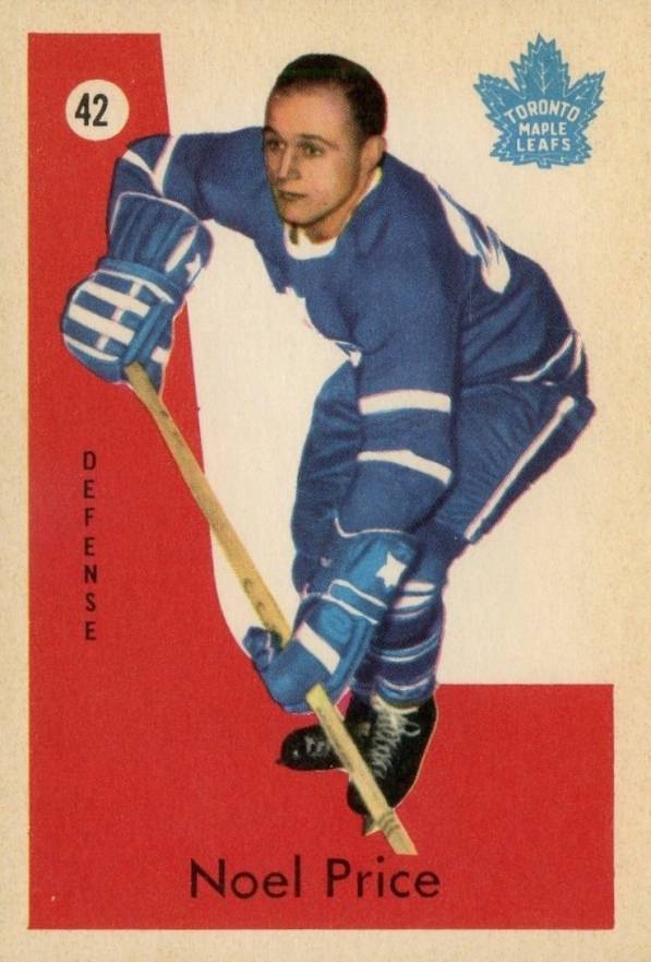 1959 Parkhurst Noel Price #42 Hockey Card