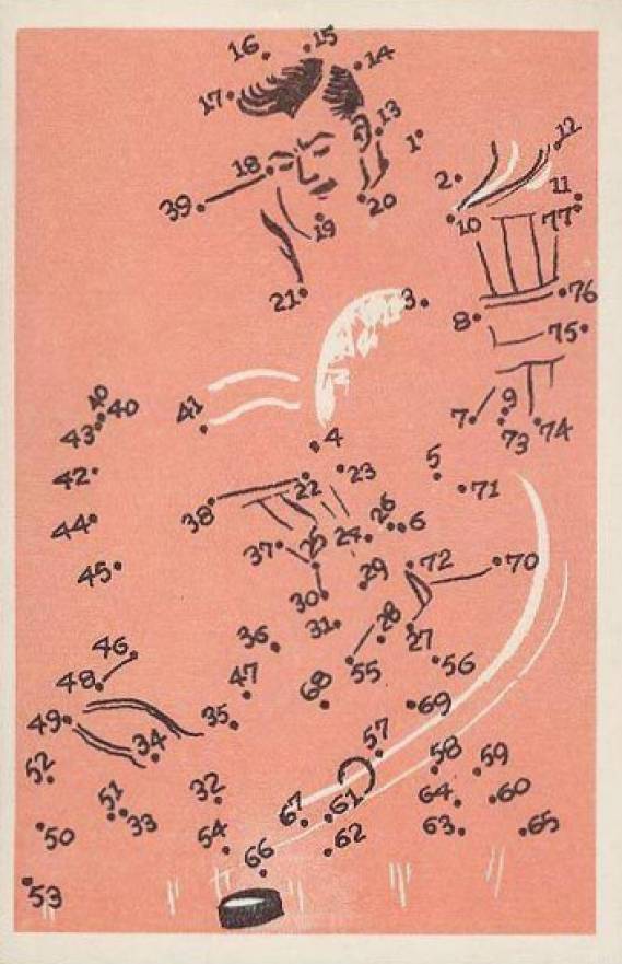 1959 Parkhurst Puzzle Card #59 Hockey Card