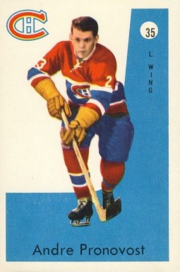 1959 Parkhurst Andre Pronoost #35 Hockey Card