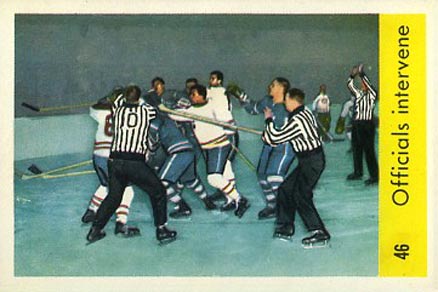 1959 Parkhurst Officials Intervene #46 Hockey Card