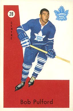1959 Parkhurst Bob Pulford #28 Hockey Card