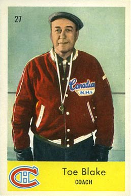 1959 Parkhurst Toe Blake #27 Hockey Card