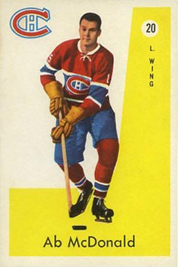 1959 Parkhurst Ab McDonald #20 Hockey Card