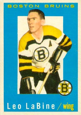 1959 Topps Leo Labine #7 Hockey Card