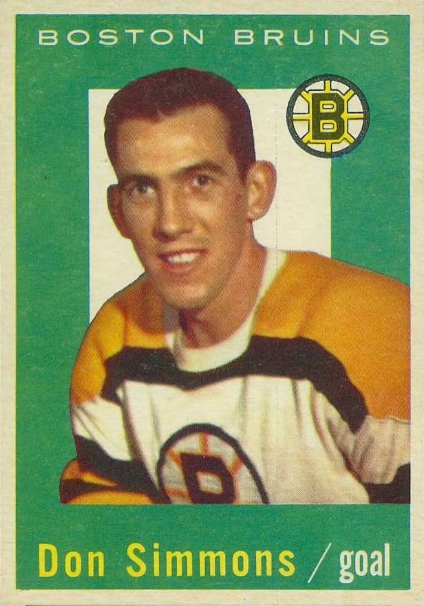 1959 Topps Don Simmons #11 Hockey Card