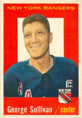 1959 Topps George Sullivan #59 Hockey Card