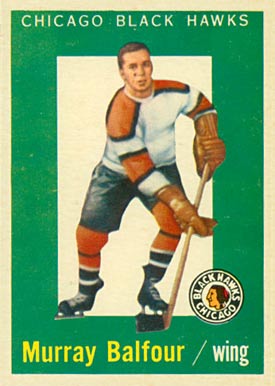 1959 Topps Murray Balfour #33 Hockey Card