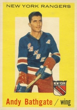 1959 Topps Andy Bathgate #34 Hockey Card
