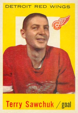 1959 Topps Terry Sawchuk #42 Hockey Card