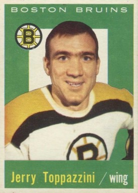 1959 Topps Jerry Toppazzini #38 Hockey Card