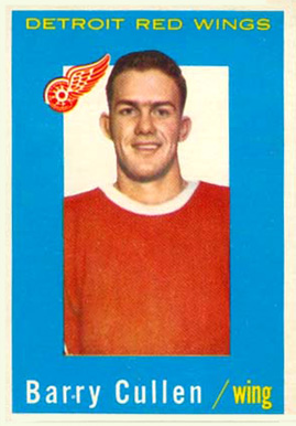 1959 Topps Barry Cullen #25 Hockey Card