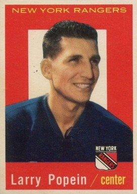 1959 Topps Larry Popein #21 Hockey Card