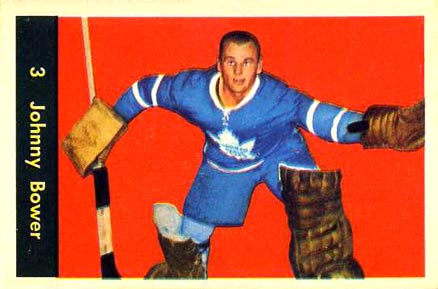 1960 Parkhurst Johnny Bower #3 Hockey Card