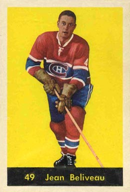 1960 Parkhurst Jean Beliveau #49 Hockey Card