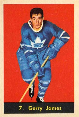 1960 Parkhurst Gerry James #7 Hockey Card