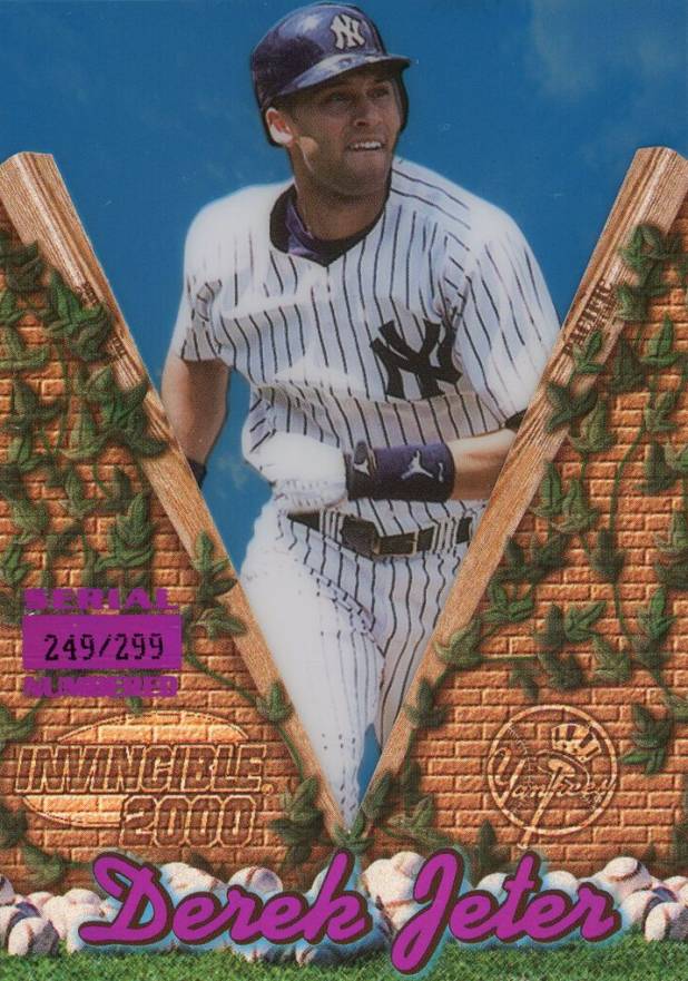 2000 Pacific Invincible Derek Jeter #100 Baseball Card