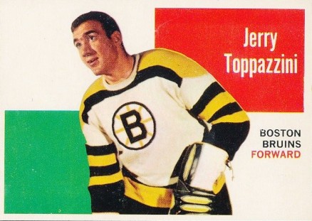 1960 Topps Jerry Toppazzini #28 Hockey Card