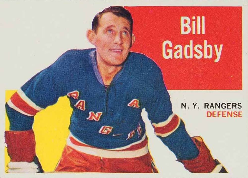 1960 Topps Bill Gadsby #22 Hockey Card
