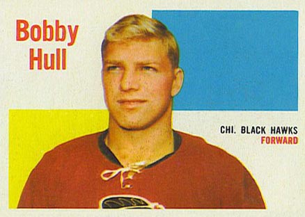 1960 Topps Bobby Hull #58 Hockey Card