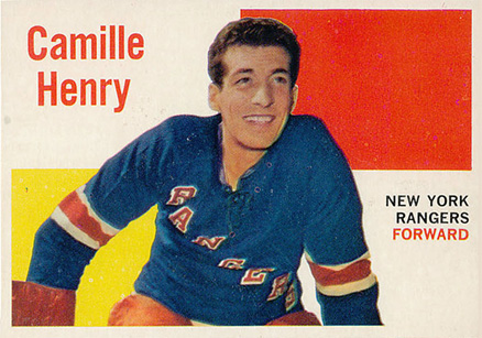 1960 Topps Camille Henry #53 Hockey Card
