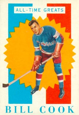 1960 Topps Bill Cook #10 Hockey Card