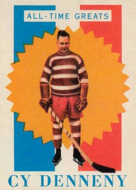 1960 Topps Cy Denneny #8 Hockey Card