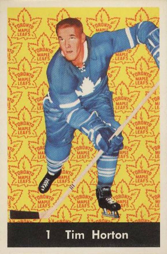 1961 Parkhurst Tim Horton #1 Hockey Card