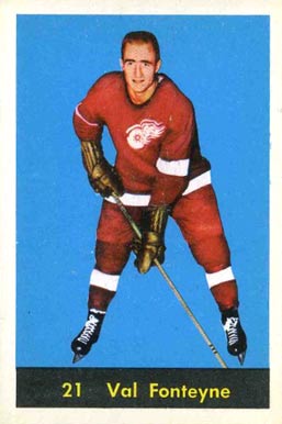 1961 Parkhurst Val Fonteyne #21 Hockey Card
