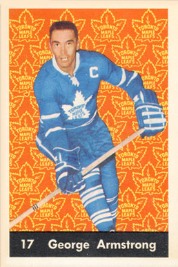 1961 Parkhurst George Armstrong #17 Hockey Card