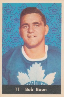 1961 Parkhurst Bob Baun #11 Hockey Card