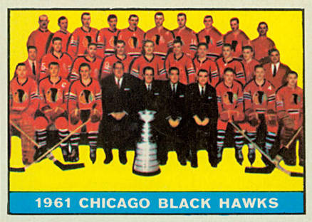 1961 Topps Chicago Blackhawks #42 Hockey Card