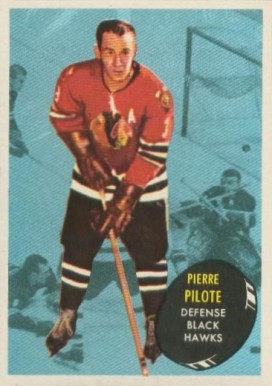 1961 Topps Pierre Pilote #24 Hockey Card