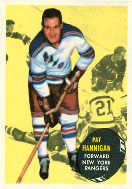 1961 Topps Pat Hannigan #58 Hockey Card