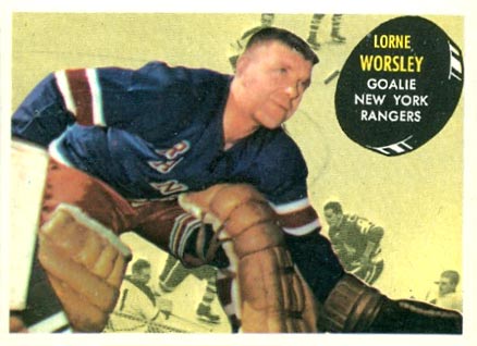 1961 Topps Lorne Worsley #50 Hockey Card