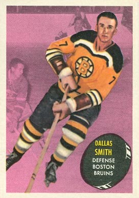 1961 Topps Dallas Smith #4 Hockey Card