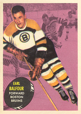 1961 Topps Earl Balfour #3 Hockey Card
