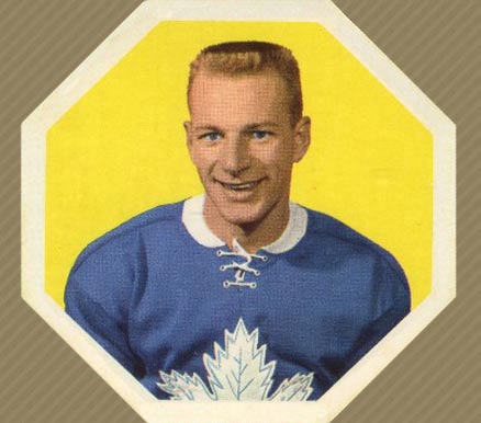 1961 York Yellow Backs Eddie Shack #25 Hockey Card