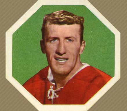 1961 York Yellow Backs Claude Provost #17 Hockey Card