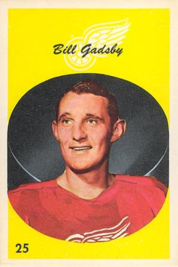 1962 Parkhurst Bill Gadsby #25 Hockey Card