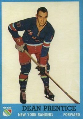 1962 Topps Dean Prentice #53 Hockey Card