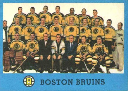 1962 Topps Bruins Team #22 Hockey Card