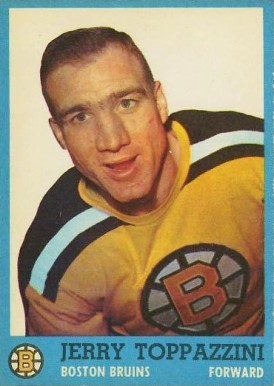 1962 Topps Jerry Toppazzini #13 Hockey Card