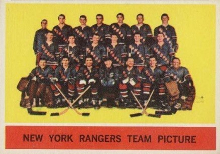 1963 Topps Rangers Team #65 Hockey Card