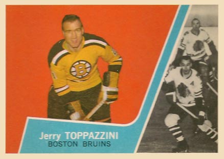 1963 Topps Jerry Toppazzini #18 Hockey Card