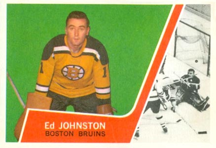 1963 Topps Ed Johnston #2 Hockey Card