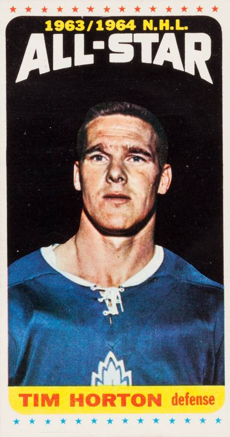1964 Topps Hockey Tim Horton #105 Hockey Card